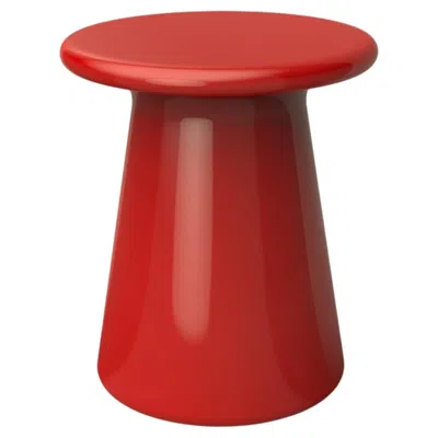 Pre-owned Marioni Oriental Red Glazed Ceramic Stool
