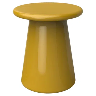 Pre-owned Marioni Oriental Yellow Glazed Ceramic Stool