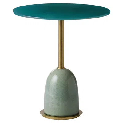 Pre-owned Marioni Pins Medium Turquoise Side Table In Blue