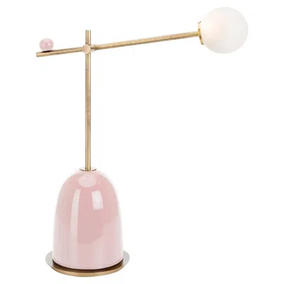 Pre-owned Marioni Pins Pink Ceramic Table Lamp With Adjustable Arm