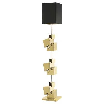 Pre-owned Marioni Pyrite Floor Lamp In Sand