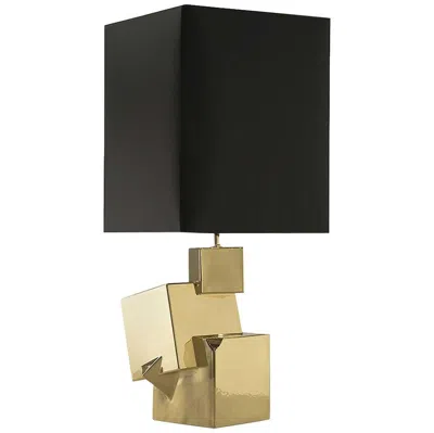 Pre-owned Marioni Pyrite Short Table Lamp In Black