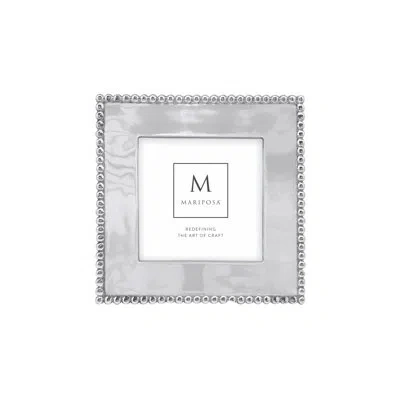 Mariposa 4" X 4" Metal Single Picture Frame Set In Silver