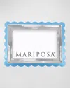 Mariposa Acrylic Scallop Frame, 4" X 6" In Blue