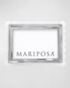 Mariposa Acrylic Scallop Frame, 4" X 6" In Clear Silver