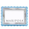 Mariposa Acrylic Scallop Picture Frame, 4 X 6 In Light Blue