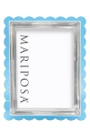 Mariposa Acrylic Scallop Picture Frame, 4 X 6 In Blue