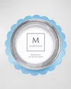 Mariposa Acrylic 6 Round Scallop Picture Frame In Aqua
