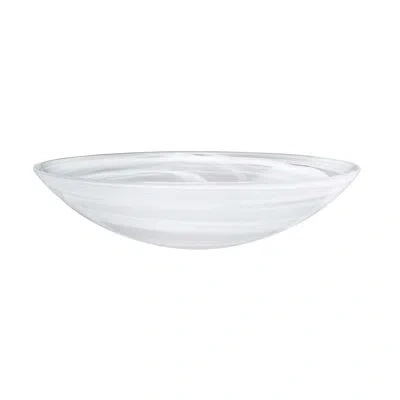 Mariposa Alabaster 110 Fl Oz. Serving Bowl In White