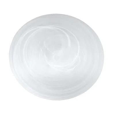 Mariposa Alabaster Platter In White