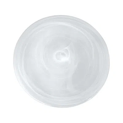 Mariposa Alabaster White Dessert Plate Set Of 4