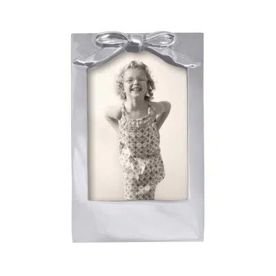 Mariposa Baby Bow Picture Frame In Silver