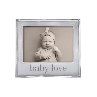 Mariposa Baby Love Signature 5x7 Frame In Silver