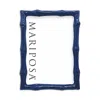Mariposa Bamboo-look 5 X 7 Frame In Blue