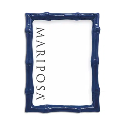 Mariposa Bamboo-look 5 X 7 Frame In Blue