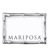 Mariposa Bamboo Look Silvertone Frame, 4 X 6 In Silver