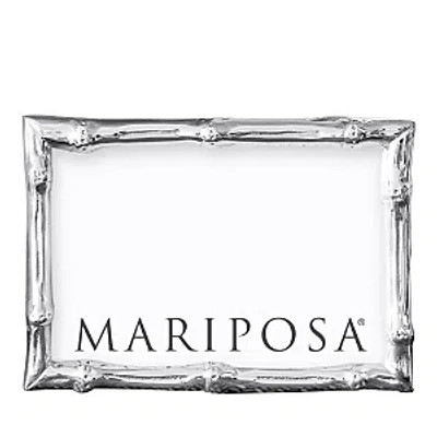 MARIPOSA BAMBOO LOOK SILVERTONE FRAME, 4 X 6