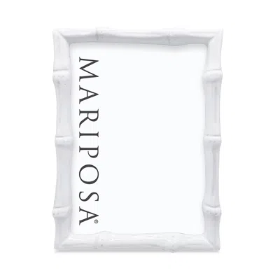Mariposa Bamboo Picture Frame, 5 X 7 In White