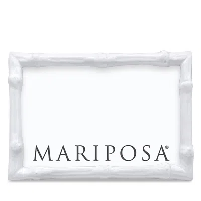 Mariposa Bamboo White Picture Frame, 4 X 6