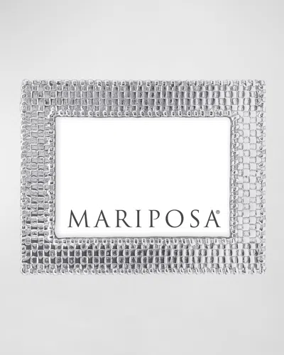 Mariposa Basket Weave Frame, 4" X 6" In Metallic
