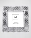 Mariposa Basket Weave Frame, 4"sq. In Metallic