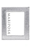 Mariposa Basket Weave Recycled Aluminum Picture Frame In Silver