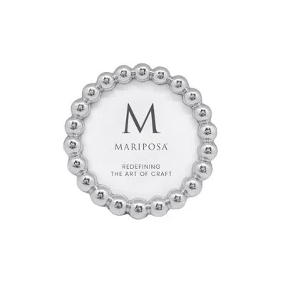 Mariposa Baubles Round 4x4 Frame In Silver
