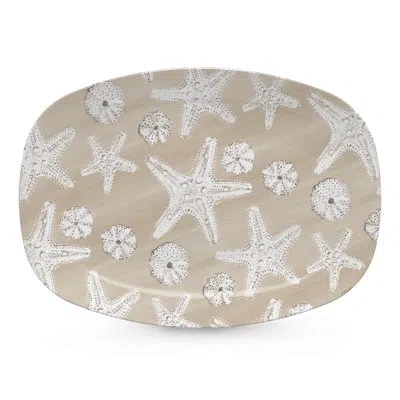 Mariposa Beach Treasures Platter In Red