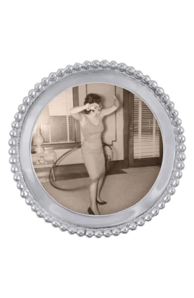 Mariposa Bead Round Picture Frame In No Color