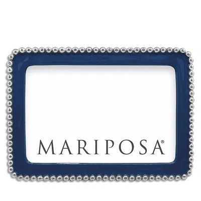 Mariposa Beaded 4 X 6 Frame In Blue