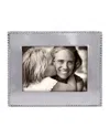 Mariposa Beaded Engravable Picture Frame, 5" X 7" In Silver