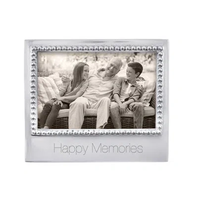 Mariposa Beaded Silver Metal Picture Frame