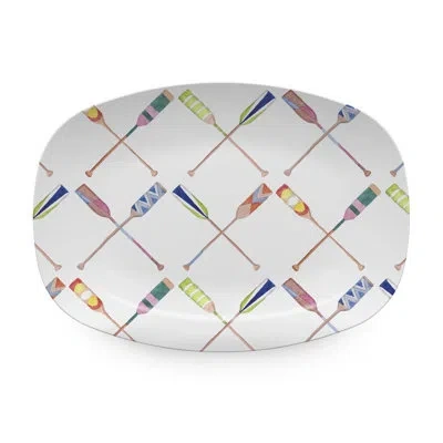 Mariposa Boathouse Platter In Blue