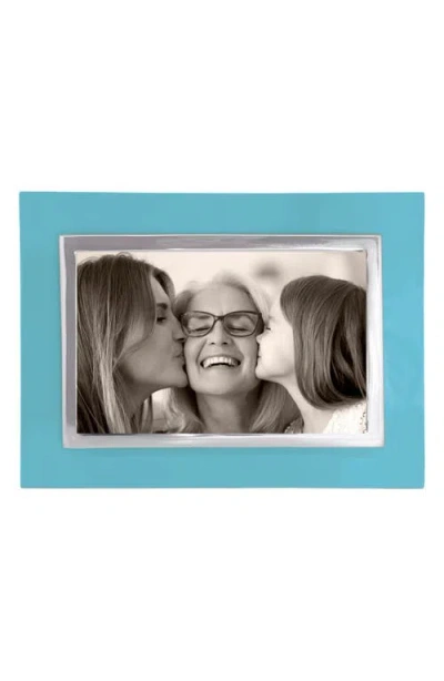 Mariposa Bordered 4 X 6-inch Picture Frame In Blue