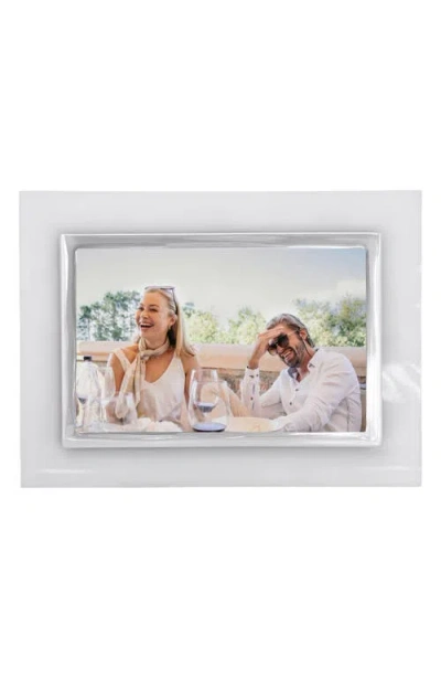Mariposa Bordered 4 X 6-inch Picture Frame In White