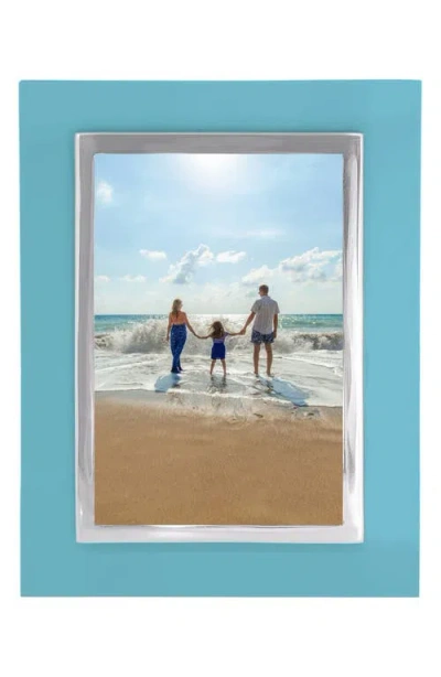 Mariposa Bordered 5 X 7-inch Picture Frame In Blue