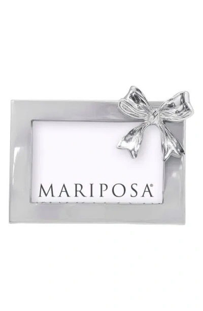 Mariposa Bow Picture Frame In Silver