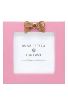 Mariposa Bow Pink 4 X 4-inch Picture Frame In Pink