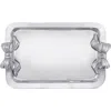 Mariposa Bow Rectangular Tray In Silver