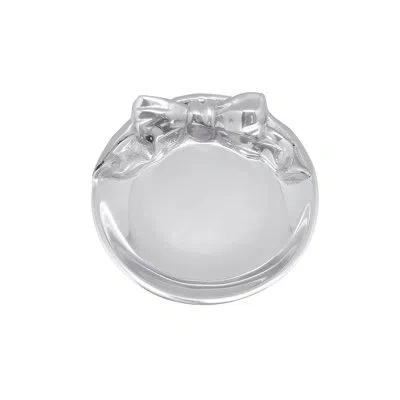 Mariposa Bowtique Aluminum Candy Bowl In Silver