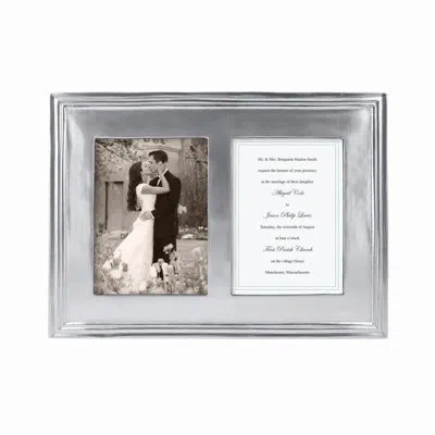Mariposa Classic Double Picture Frame In Silver