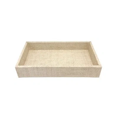 Mariposa Coconut Grove Guest Towel Napkin Box With Insert In Neutral