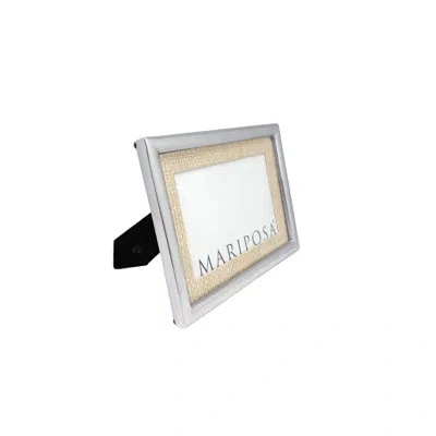 Mariposa Coconut Grove Main Line Matted 4x6 Frame In Silver