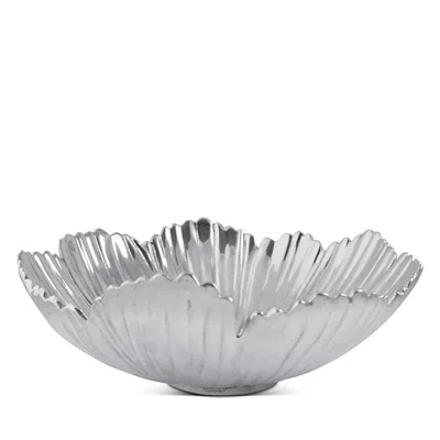 Mariposa Cosmos Serving Bowl In Silver