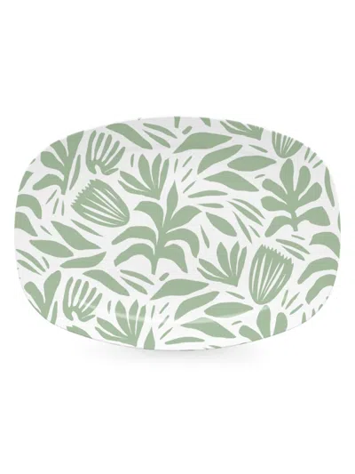 Mariposa Decorative Style Palma Botanicals Platter In Green