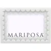 Mariposa Double Scallop Picture Frame In White