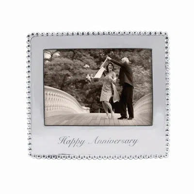Mariposa Expressions "happy Anniversary" Picture Frame In Silver