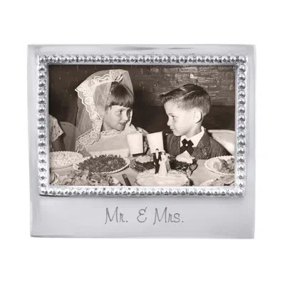 Mariposa Expressions "mr. & Mrs." Picture Frame In Silver