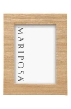 Mariposa Faux Grasscloth Picture Frame In Beige