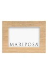 Mariposa Faux Grasscloth Picture Frame In Beige